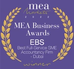 MEA Business Awards, Best Full-Service SME Accountancy Firm, Dubai